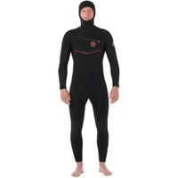 Herre Flashbomb Fusion 5/4mm Hætteklædt Chest Zip Våddragt